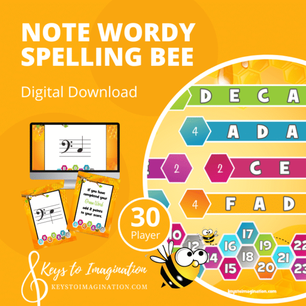 Spelling Bee Note Print at Home Download