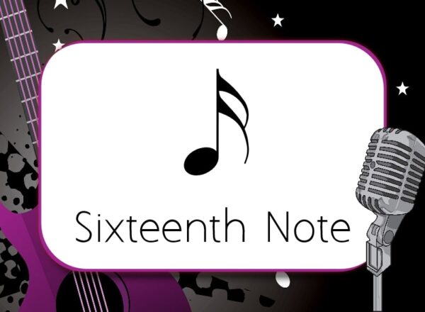 Don't Fret Music Terms and Symbols Sample Calling Card - Picture of Sixteenth Note