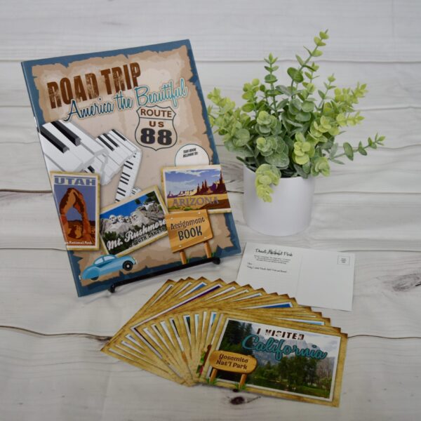 Road Trip Incentive Program Game Assignment Book and Postcards