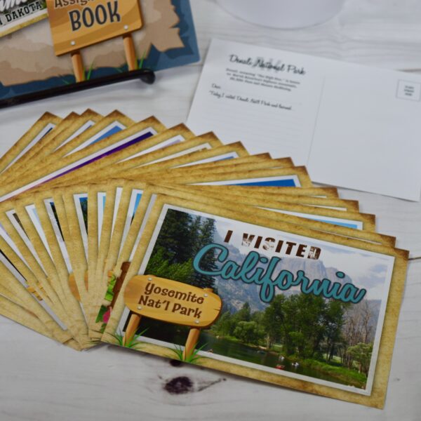 Road Trip Incentive Program Game Student Kit Sample Postcards