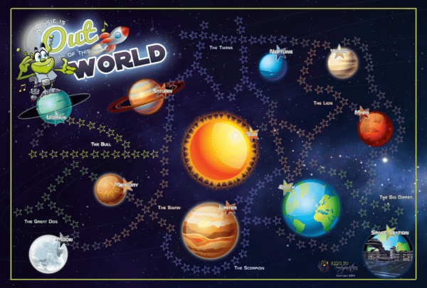 Music is Out of This World Practice Incentive Game Board
