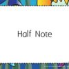 Legato Lake Music Terms and Symbols Classroom Game Sample Calling Card - Half Note