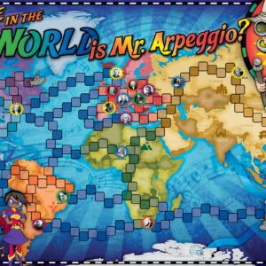 Where in the World is Mr. Arpeggion Practice Motivation Game Board