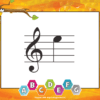 Spelling Bee Note Game Sample Calling Card Treble Clef E