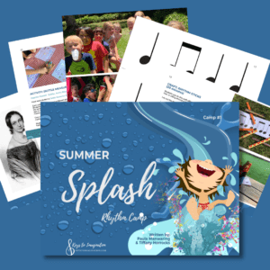 Summer Splash Music and Piano Camp #1 - Rhythm - Cover and Sample Pages