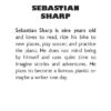 Sebastian Sharp and Misterioso Manor Practice Motivation Game Sample Suspect Card Back - Sebastian Sharp