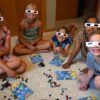 Group with 3D Glasses playing Symbol Shark Music Terms and Symbols Game