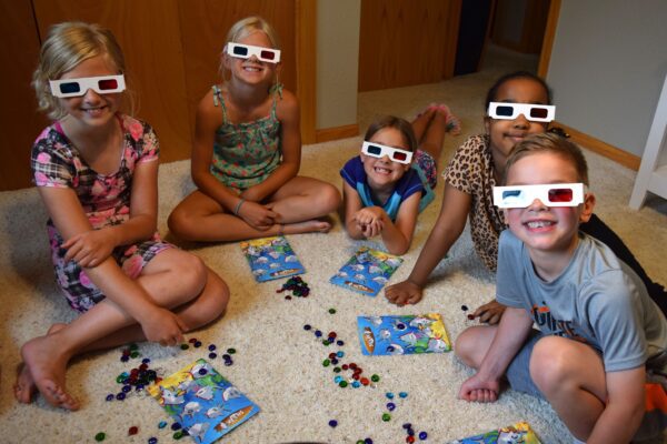 Group with 3D Glasses playing Symbol Shark Music Terms and Symbols Game