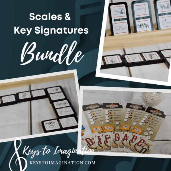 Scales and Key Signature Music Theory Game Bundle - Harmonic Hike and Triple Threat Tiles
