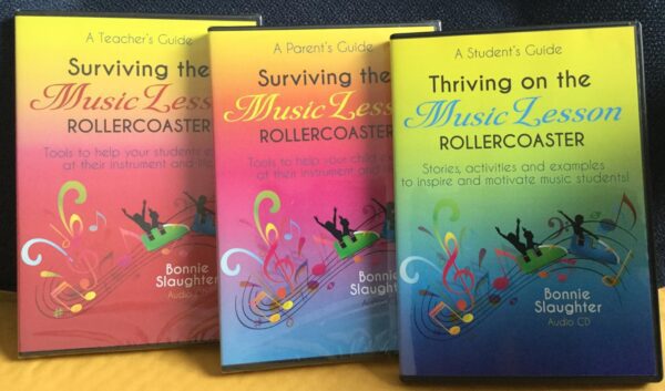 Surviving the Music Lesson Rollercoaster Set of 3 - Teacher, Parent and Student