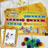 Spelling Bee Music Note Game Sample Game Board and Calling Card - Treble Clef