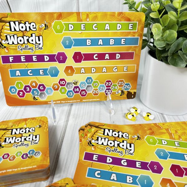 Spelling Bee Music Note Game Sample Game Board