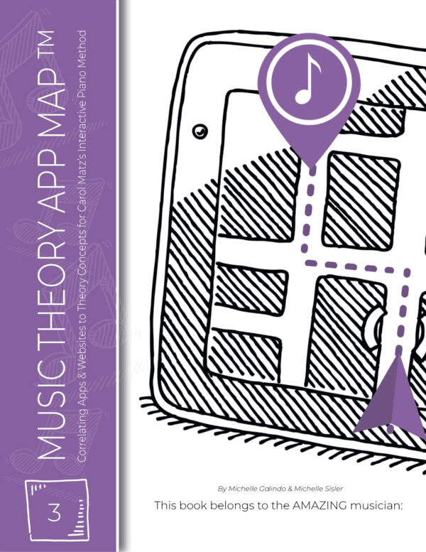 Music Theory App Map Level 3 Sample Page Carol Matz Cover