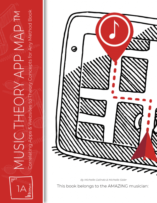 Music Theory App Map Level 1A Cover for Any Piano Method