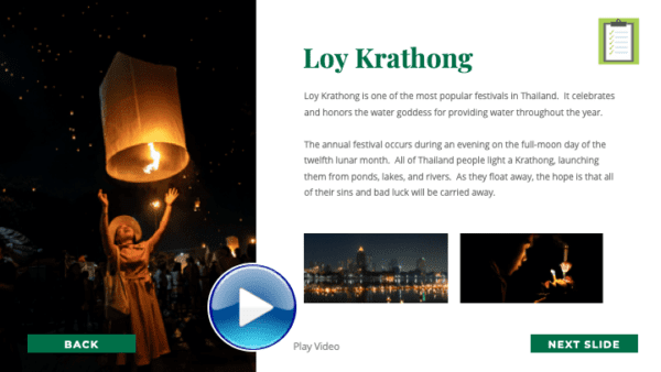 Are We There Yet World Music Program - Thailand Loy Krathong Sample Slide