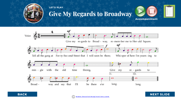 Are We There Yet World Music Program - United States of America (USA) Boomwhackers Music Sample Slide
