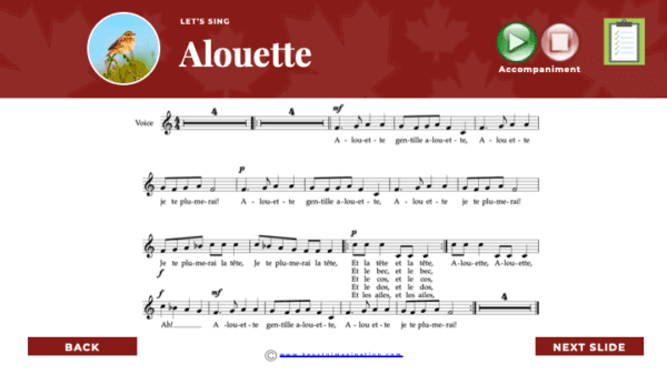 Are We There Yet World Music Program - Canada Music Sample Slide