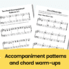 Easy Piano Lead Sheet Christmas Level 1 Sample Accompaniment Patterns