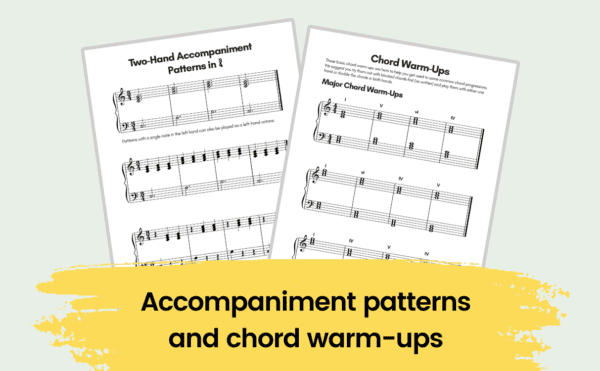 Easy Piano Lead Sheets - World Folk Songs Accompaniment Patterns
