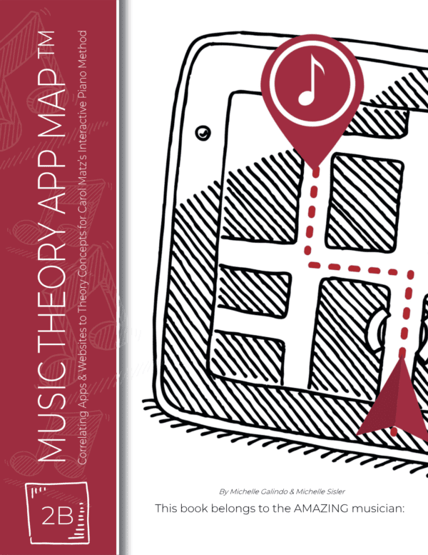 Music Theory App Map Level 2B Sample Page Carol Matz Cover