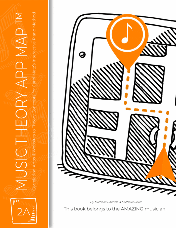 Music Theory App Map Level 2A Sample Page Carol Matz Cover